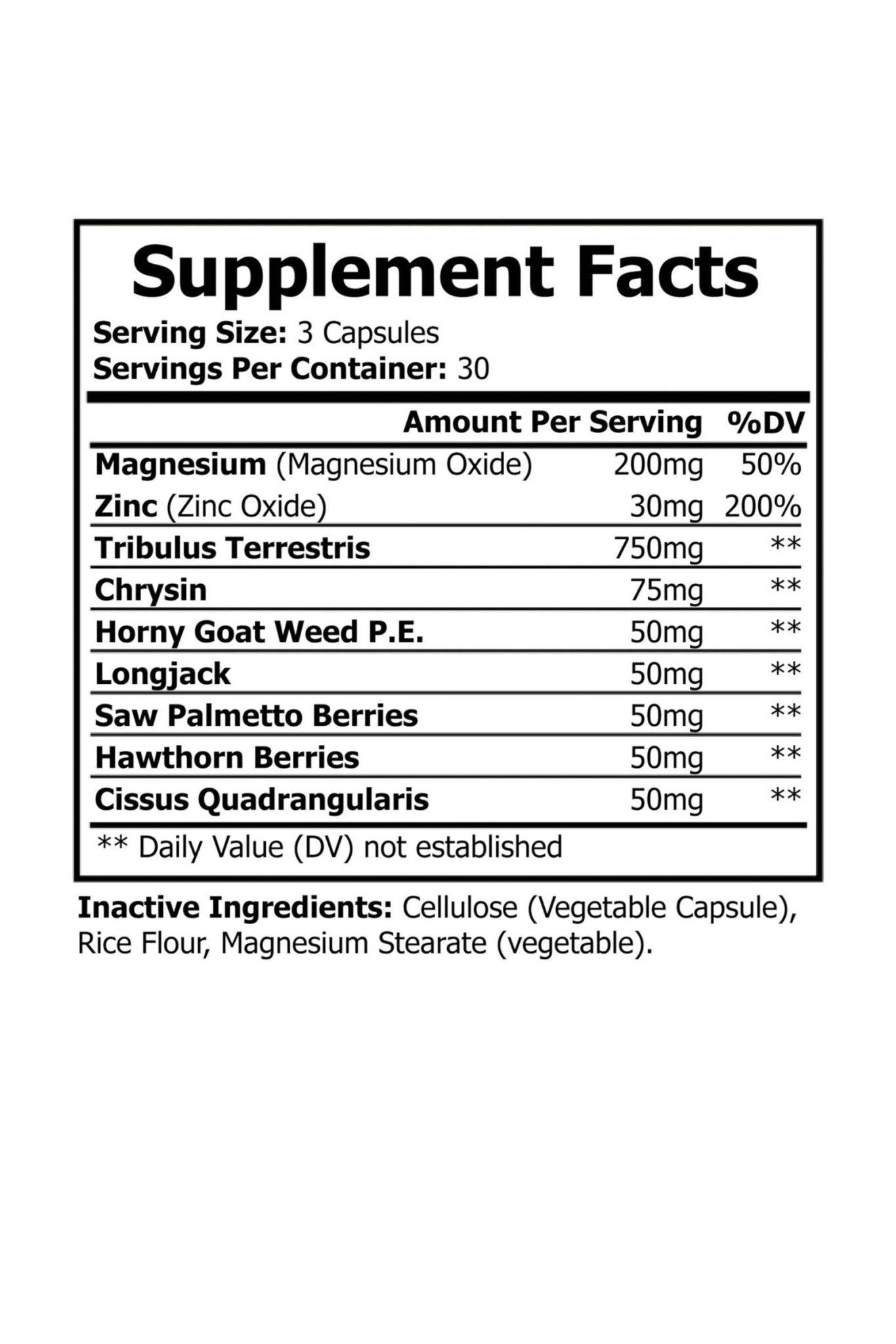 Magnesium Zinc Supplement by KATHERINE HOME dietary supplement Supplement Facts label