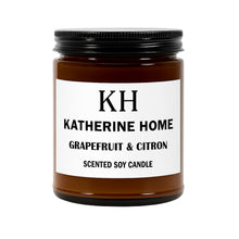 Grapefruit & Citron Scented Soy Candle