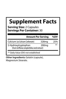 5-HTP Supplement by KATHERINE HOME dietary supplement Supplement Facts label