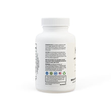 Brain Support Complex Supplement bottle with label showing ingredients and certifications for brain health support