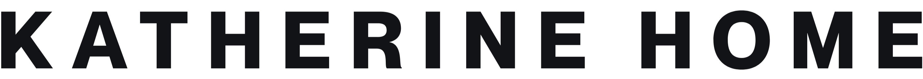 Text 'KATHERINE HOME' in black on a white background