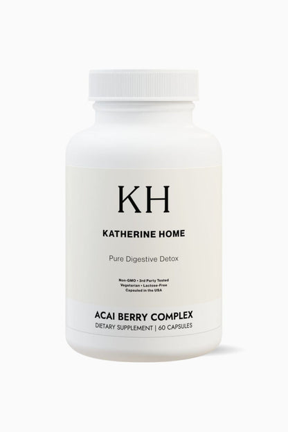 Acai Berry Complex Supplement by KATHERINE HOME dietary supplement bottle front view