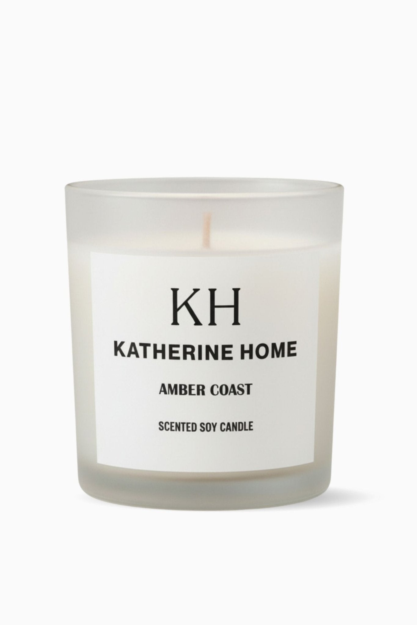 Amber Coast - KATHERINE HOMEHome DecorKATHERINE HOMEKATHERINE HOMEKatherine Home Amber Coast Harmony candle in an opaline glass jar, serene minimalist product hero image.Clear