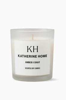 Amber Coast - KATHERINE HOMEHome DecorKATHERINE HOMEKATHERINE HOMEKatherine Home Amber Coast Harmony candle in an opaline glass jar, serene minimalist product hero image.Clear