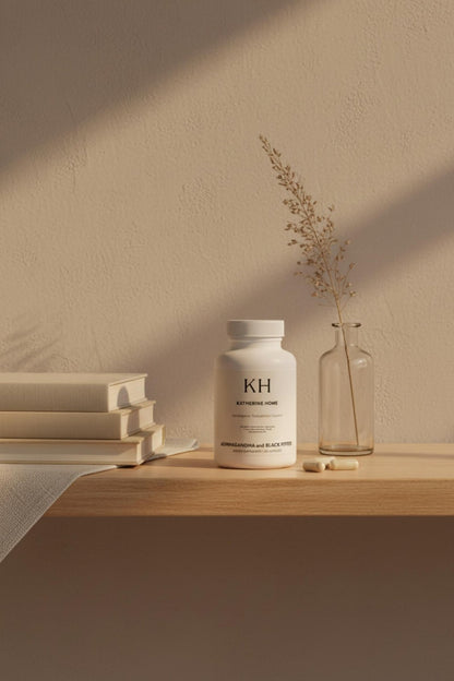 Ashwagandha & Black Pepper: Stress, Mood, & Vitality Support by KATHERINE HOME