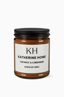 Coconut & Cardamom - KATHERINE HOMEHome DecorKATHERINE HOMEKATHERINE HOMEA Katherine Home coconut and cardamom scented soy candle in an amber glass jar.100000000007