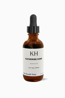 Hair Growth Tonic - KATHERINE HOMEBeautyKATHERINE HOMEKATHERINE HOMEKatherine Home Hair Growth Tonic in amber glass bottle with dropper, clean vegan hair care treatment designed to support healthier - looking hair