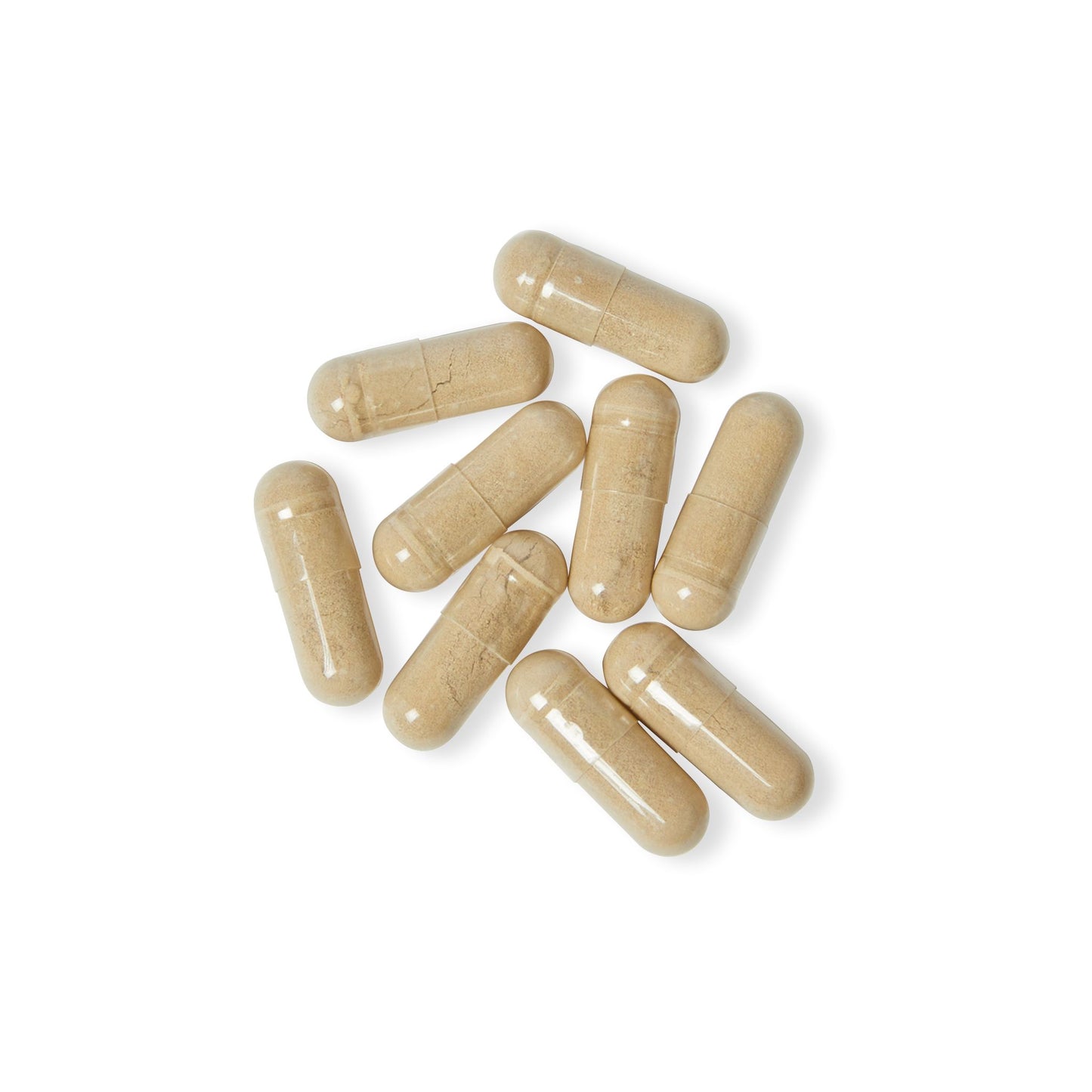 Katherine Home Magnesium Zinc Supplement vegetable capsules displayed on a clean white surface.