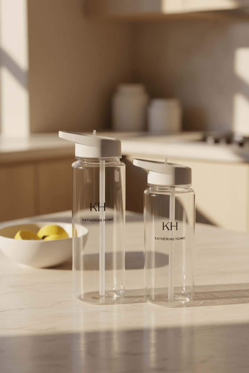 Katherine Home Tritan Straw Bottle Mug by KATHERINE HOME