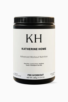Pre Workout Supplement Watermelon - KATHERINE HOMEFood SupplementsKATHERINE HOMEKATHERINE HOMEKatherine Home Pre - Workout supplement in watermelon flavor, supplement container, clean minimalist product hero image.