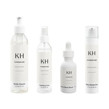 4 Steps Beauty Set with Cleanser, Toner, Serum, and Moisturizer for refreshed and balanced skin.