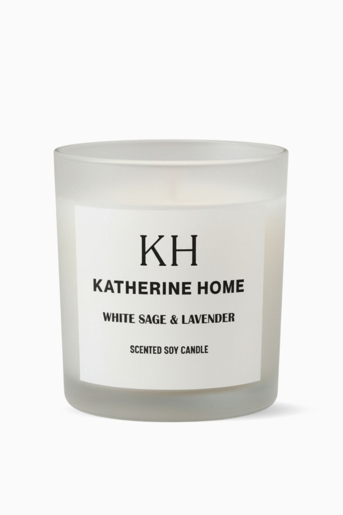 White Sage & Lavender - KATHERINE HOMEHome DecorKATHERINE HOMEKATHERINE HOMEKatherine Home White Sage & Lavender Harmony candle in an opaline glass jar, serene minimalist product hero image.Clear89657690260097741483